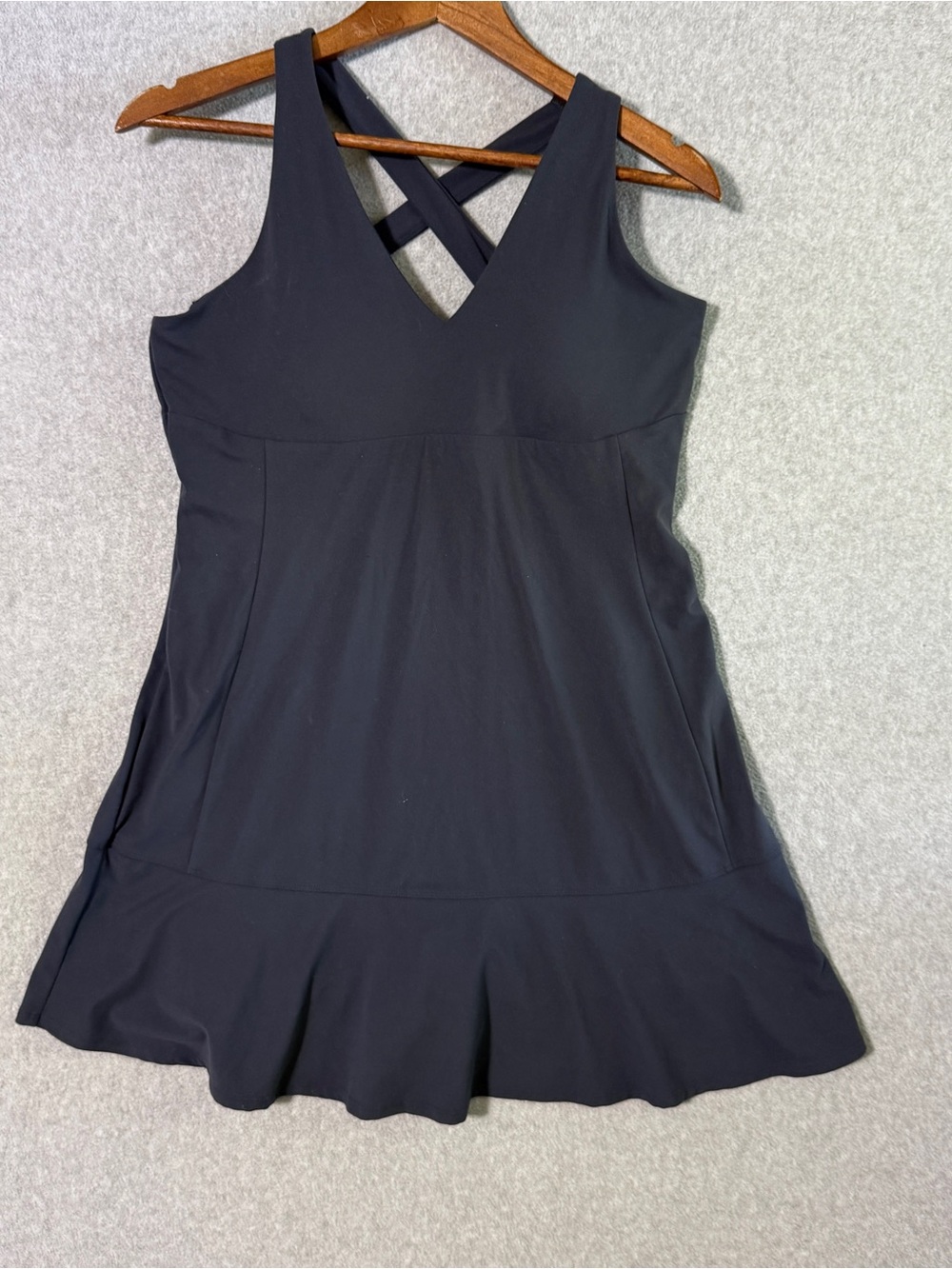 all in motion Black Crossback Swim Top with Support